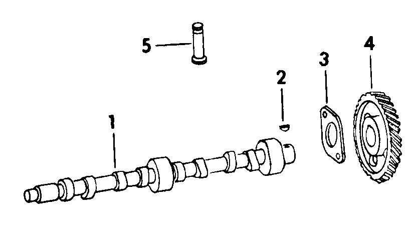 Camshaft, Camshaft Gear And Related Parts Diagram and Parts List for CUB185  Cub Cadet Lawn Tractor